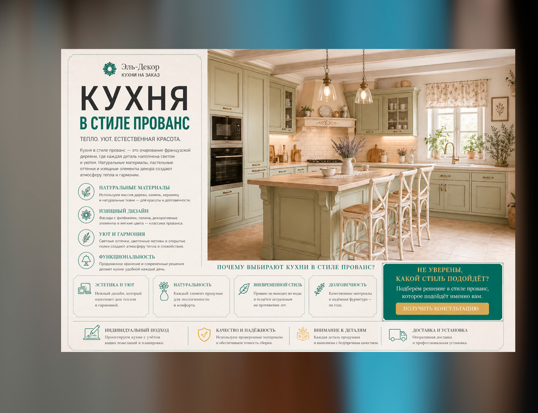 Кухни в стиле Прованс