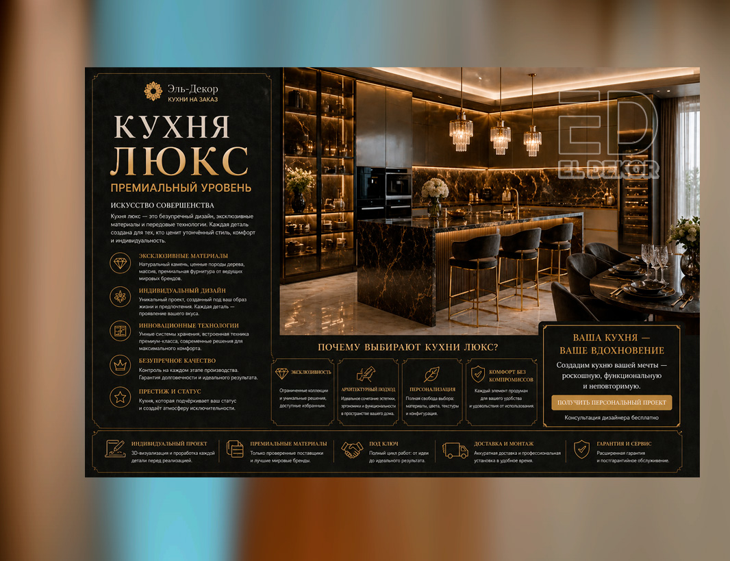 Премиальные кухни